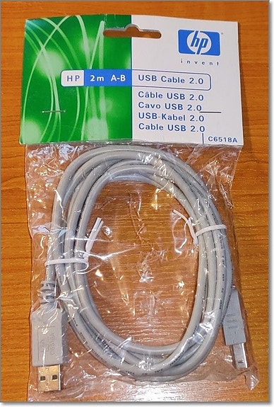 HP USB 2.0 - USB A - USB B -kaapeli - esim. tulostinkaapeli / 2m