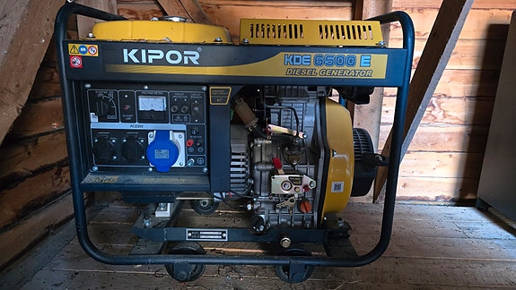 Kipor 6,5kw diesel aggregaatti