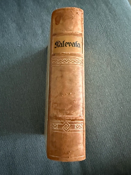 Kalevala Kirja Nahkakansi 1953