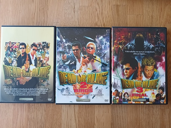 Dead or Alive trilogia DVD (Suomijulkaisut)