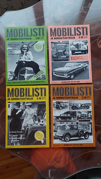 Mobilisti lehtiä 1,2,3,5/-81