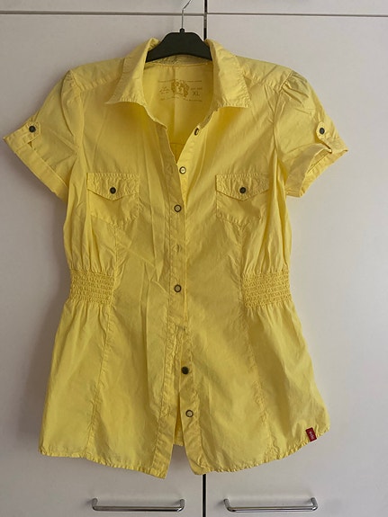 Esprit edc keltainen paitapusero, koko L