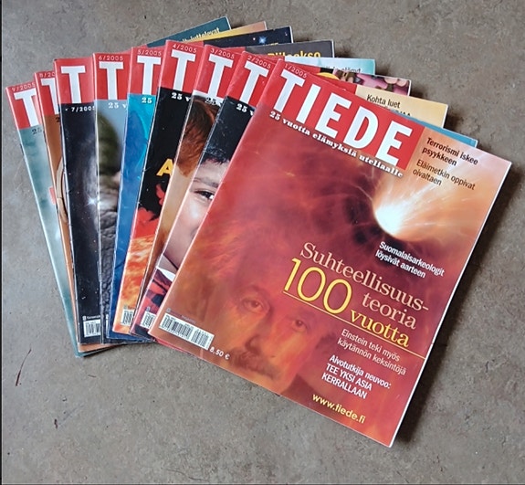 Tiede lehti (ent. Tiede 2000) vuosi 2005 numerot 1-9.