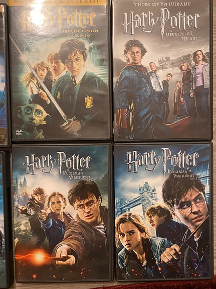 Harry Potter dvd-levyt 8kpl