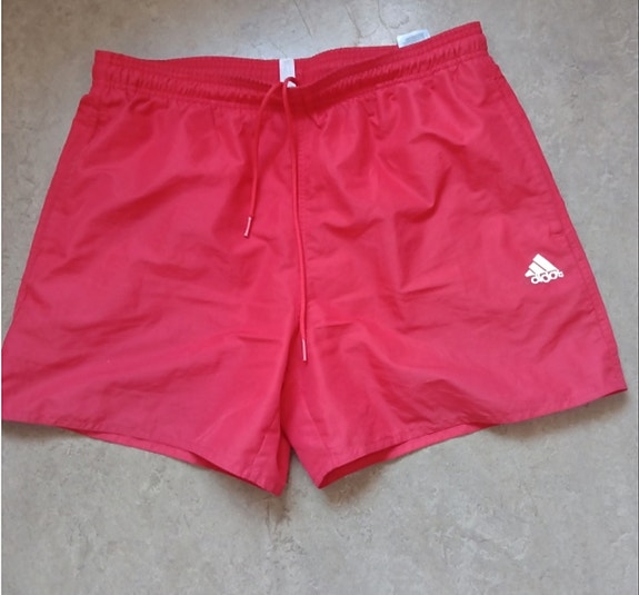 Adidas miesten uimahousut / shortsit L 50 koko, punainen.
