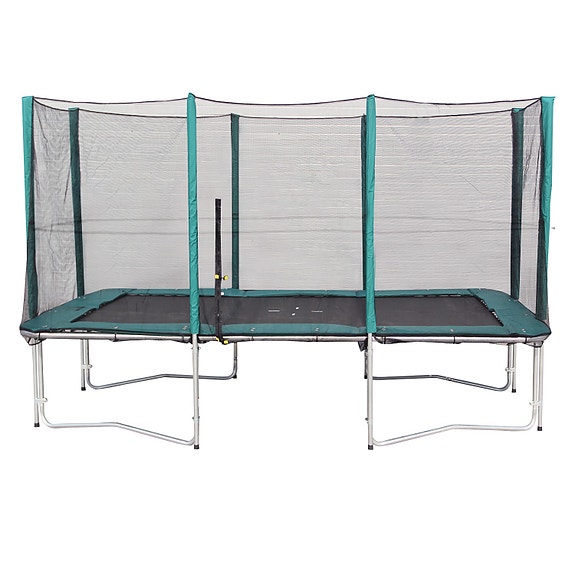 Trampoliini turvaverkolla 423x274cm