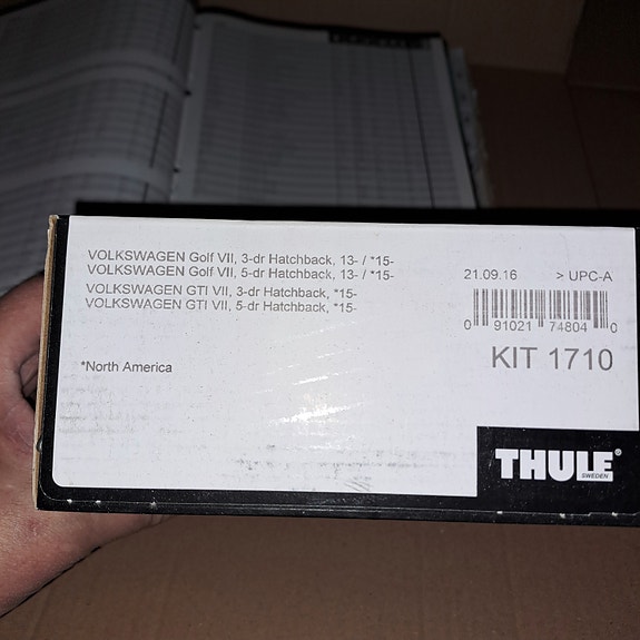 Thule 1710 kiinnikesarja VW Golf VII-kori