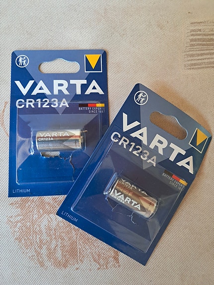 Varta CR123A paristot