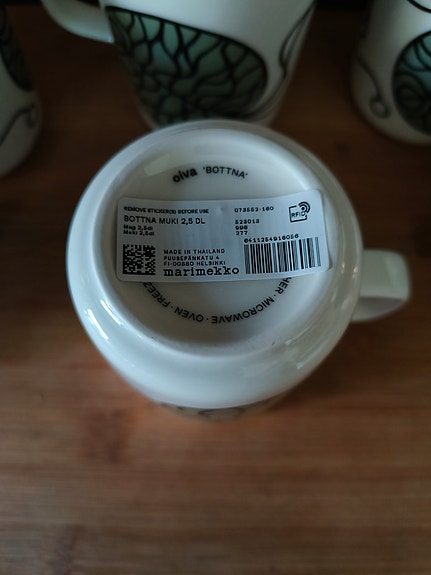 6kpl Uudet Marimekko Bottna 2.5dl