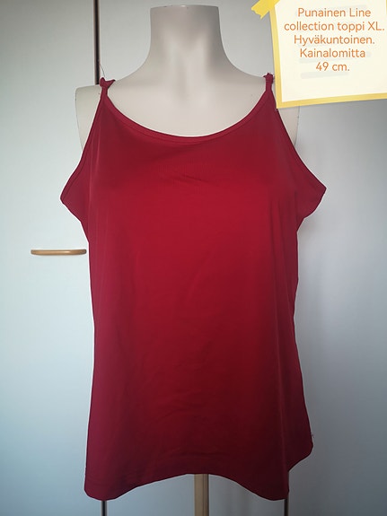 Line collection punainen toppi XL