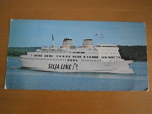 Vanha kortti Silja Line Bore 1