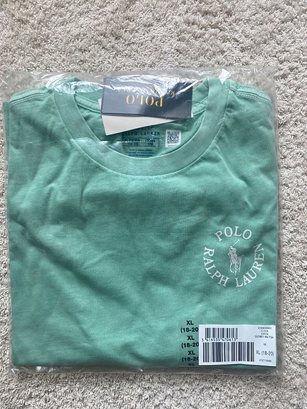 Uusi Polo Ralph Lauren t-paita koko juniori xl