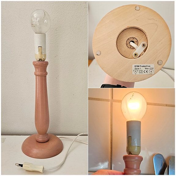 Vintage lamppu valaisin valo pöytälamppu