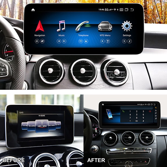 Android soitin 12.3" Mercedes Benz A sarja 2013-2019