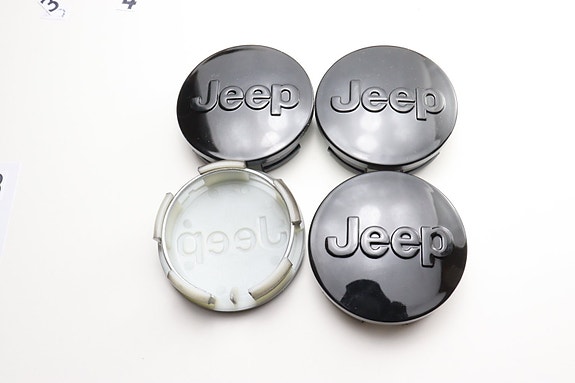 Jeep vannekeskiöt – Jeep, Musta – 64mm (4kpl sarja)