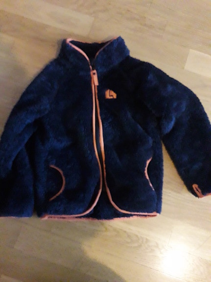 Takki 110 116 sininen pehmotakki