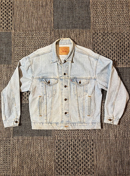 LEVIS USA mens M reg / L Made in USA vintage Trucker farkkutakki 100%cotton