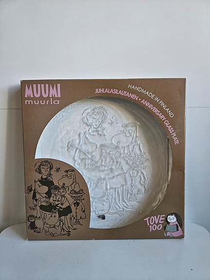 Tove 100 muumi lasilautanen