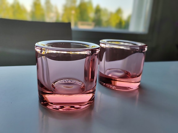 Iittala marimekko kivi tuikku lohenpunainen