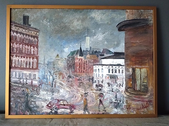 Kaupunkinäkymä Helsingin keskustasta