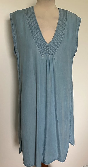 H&M LOGG sininen farkkumekko 38