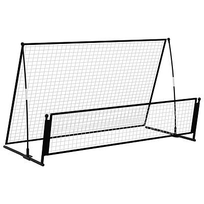 vidaXL 2 in 1 Jalkapallon palauttaja maali 202x104x120 cm teräs(sku20261