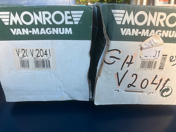 Peugeot J5/J9 Etuiskarit Monroe 65-91