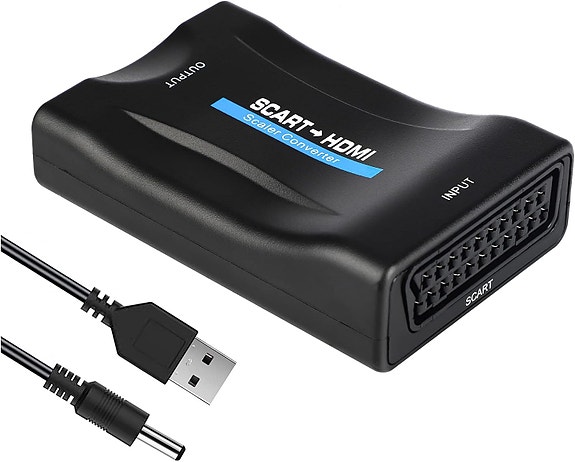 Scart – HDMI -adapteri, Musta