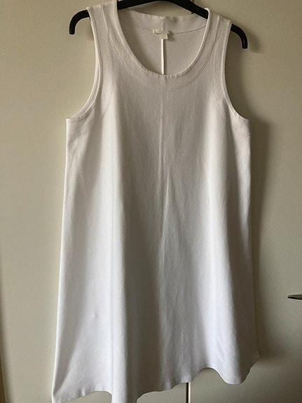 COS valkoinen hihaton mekko, L