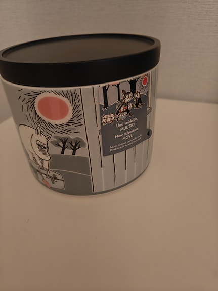 Muumi seikkailu muutto purkki