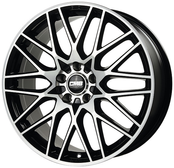 7.5X18 5X112 ET25 KR66.5 CMS C25 diamond gloss black