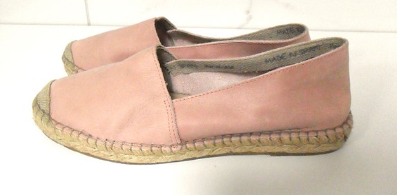Uudet roosanväriset Emma natural comfort nahkaespadrillokset, 41