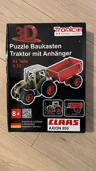 Uusi 3D palapeli traktori