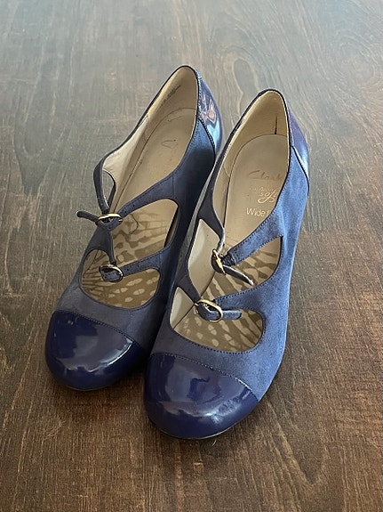 Clarks korkokengät koko 5 1/2 Sininen