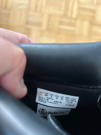 Timberland kengät koko 39 musta