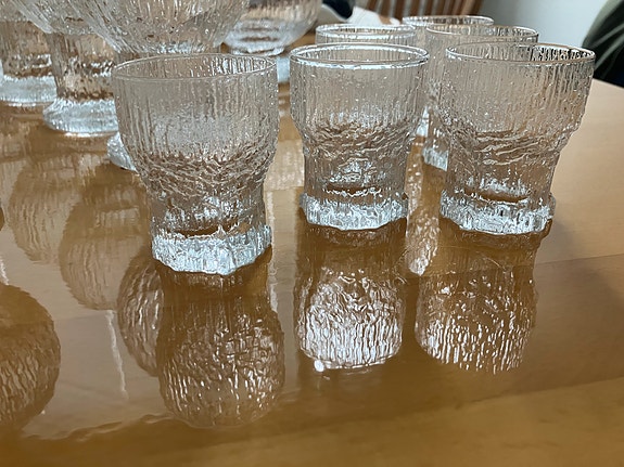 Iittala Aslak snapsilasit .Kirkas Lasi