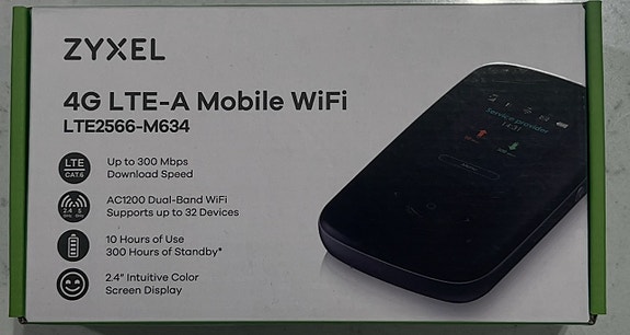 Uusi! ZYXEL 4G LTE-A Mobile WiFi LTE2566-M634