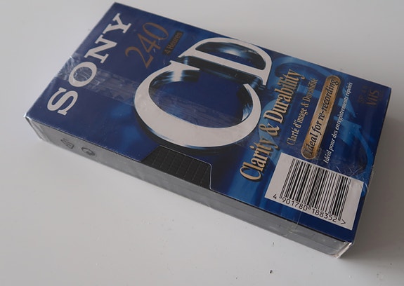 Sony VHS 240min Uusi Avaamaton
