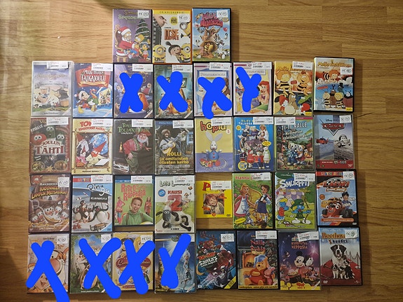 Raahe, Pyhäjoki. Disney ja muita lasten DVD elokuvia.