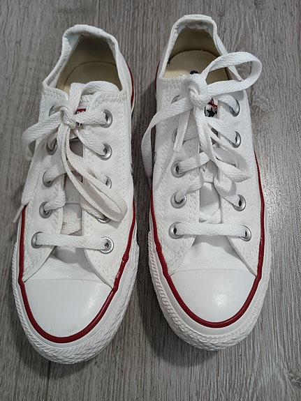 Converse 36/22.5cm tennarit valkoiset (Herttoniemi/Hki)