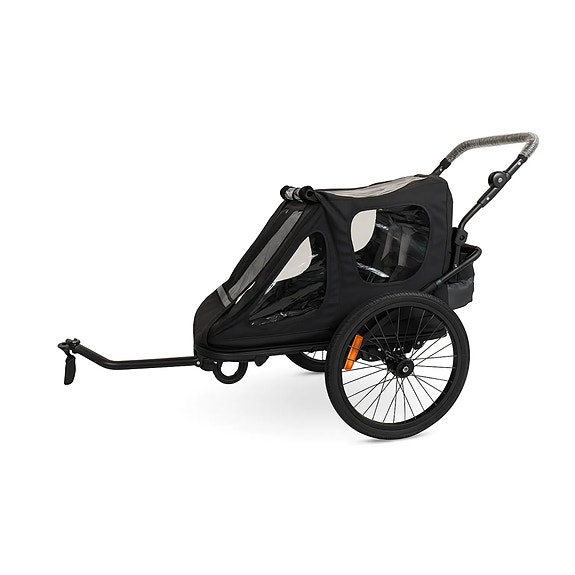 Pohjola Motors Polkupyörän Peräkärry SPEED 2-in-1 Musta, 1 - 2 lapselle