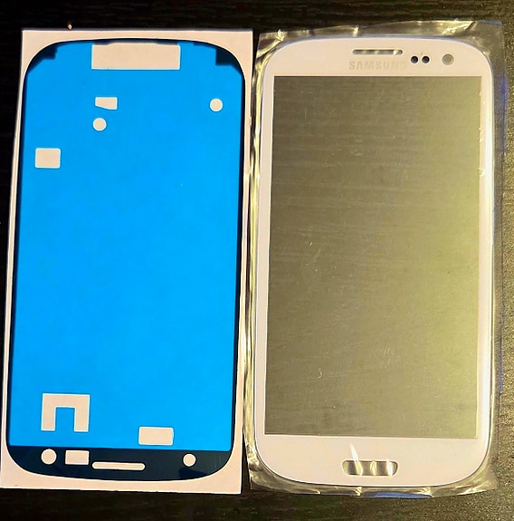 Samsung Galaxy S3 näytön lasi, valkoinen