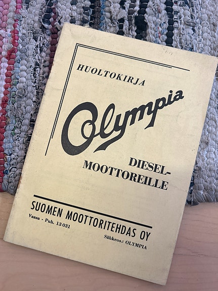 Huoltokirja Olympia diesel-moottoreille