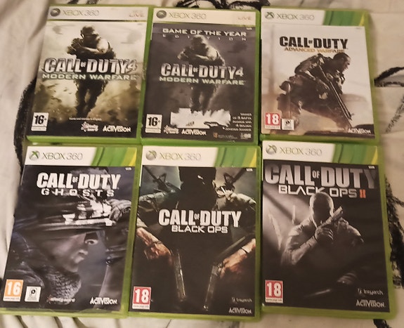 Xbox 360 Call of duty pelejä