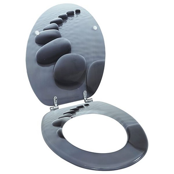 vidaXL WC-istuin MDF kannella kivikuosi(sku140804