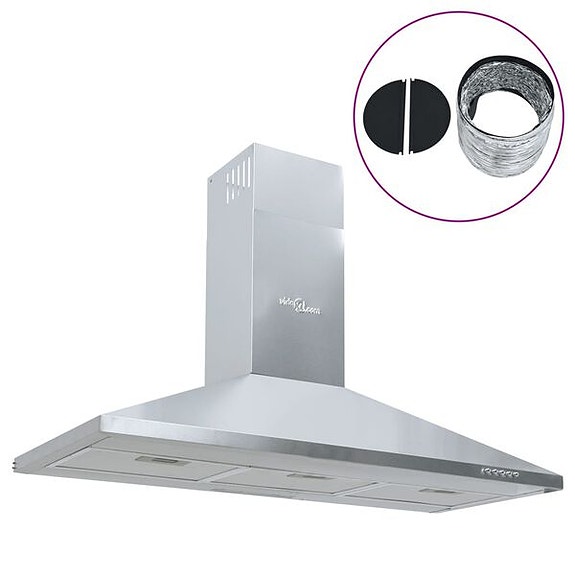 vidaXL Liesituuletin 90 cm ruostumaton teräs(sku155970