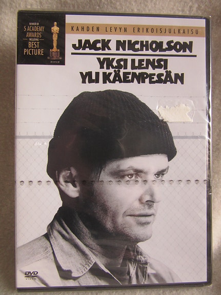 Yksi lensi yli käenpesän tupla dvd uusi
