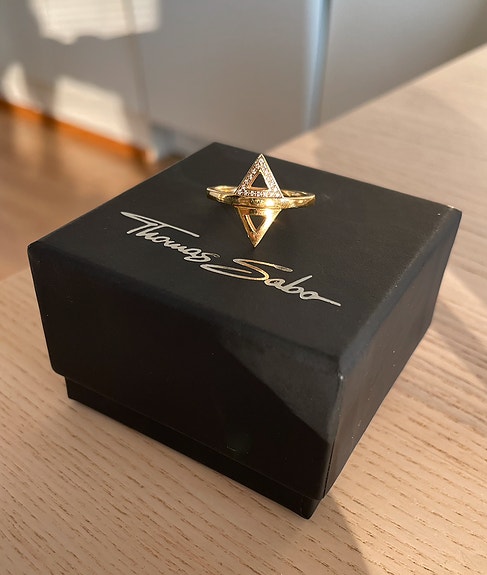 M: Thomas Sabo, kullattu sormus, 7.5.