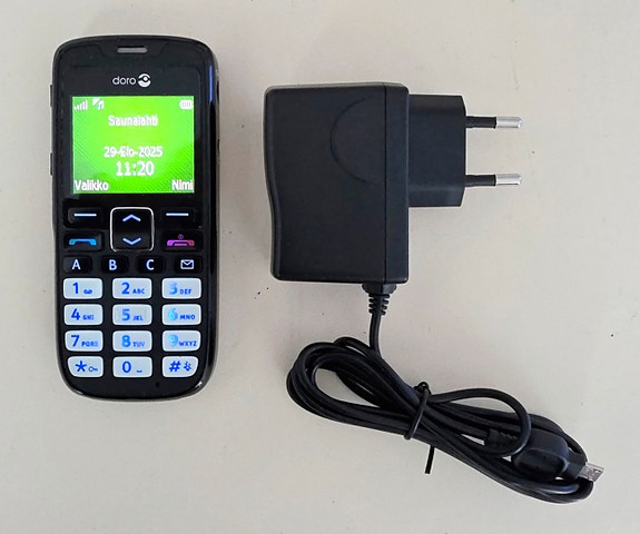 Doro PhoneEasy 510 testattu ja toimiva, tarvikkeineen