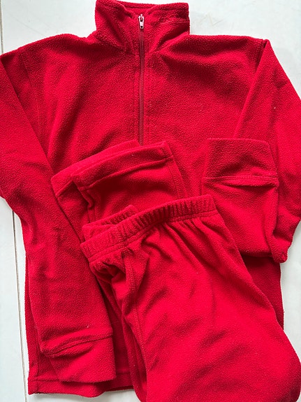 Fleece paita ja housut, uusi, 120cm